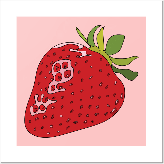 Cute Strawberry vintage 90s Wall Art by Window House